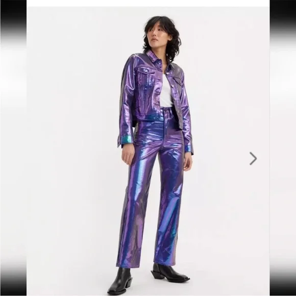 Levi’s iridescent purple pants - Picture 3 of 10